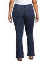 Terra & Sky Women's Plus Size High Waist Bootcut Jeans - Image 3