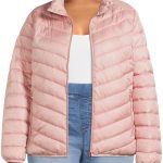 Big Chill Women's Plus Size Packable Puffer Jacket, Sizes 1X-3X