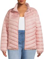 Big Chill Women's Plus Size Packable Puffer Jacket, Sizes 1X-3X