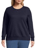 JMS by Hanes Women's Plus Size Fleece Pullover Sweatshirt