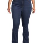 Terra & Sky Women's Plus Size High Waist Bootcut Jeans